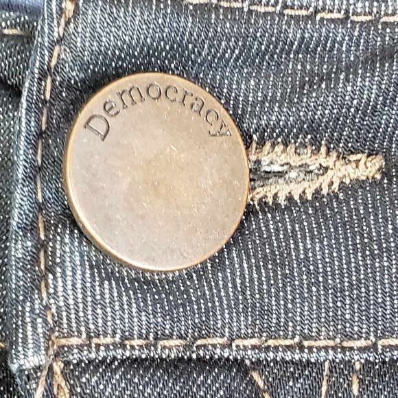 Democracy Jean Womens Plus Size 16 Blue Ab Solution High Rise Skinny Stretch - Picture 8 of 13